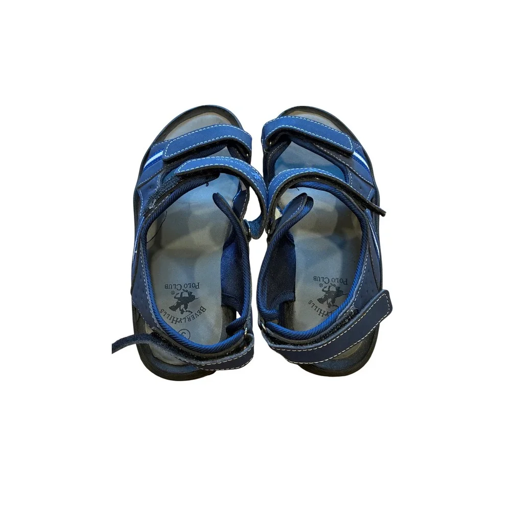 Beverly Hills Polo Club boys' sport/fisherman-style sandal in navy Size 3